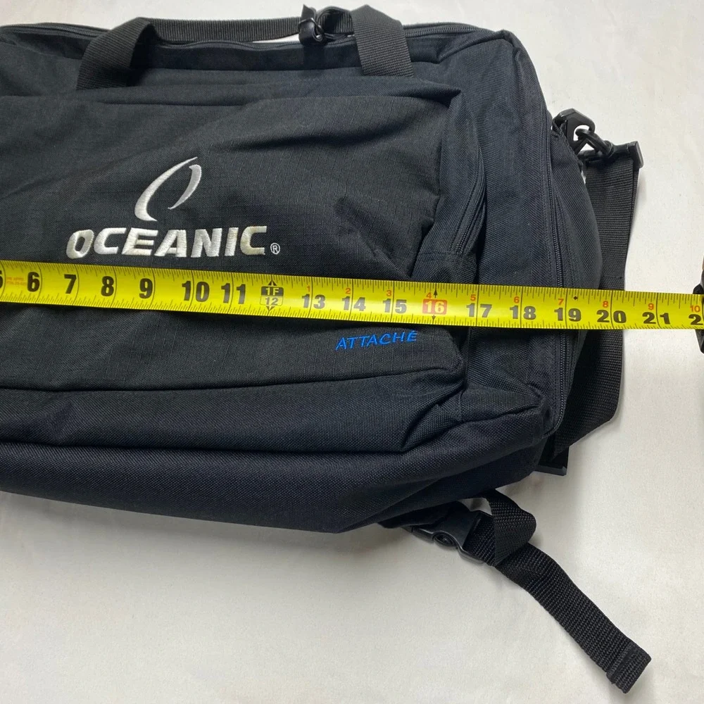 Oceanic Attaché Convertible Backpack Briefcase Scuba Regulator Travel Bag Black